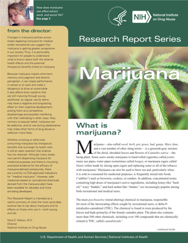 Marijuana Use Affect School, Work, and Social Life? See Page 7