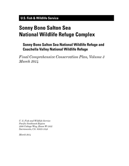 Sonny Bono Salton Sea National Wildlife Refuge Complex