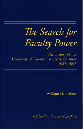 The Search for Faculty Power