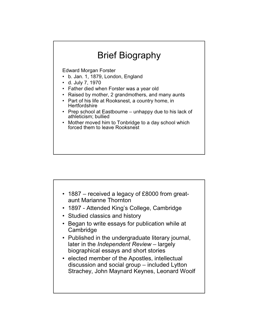 Brief Biography