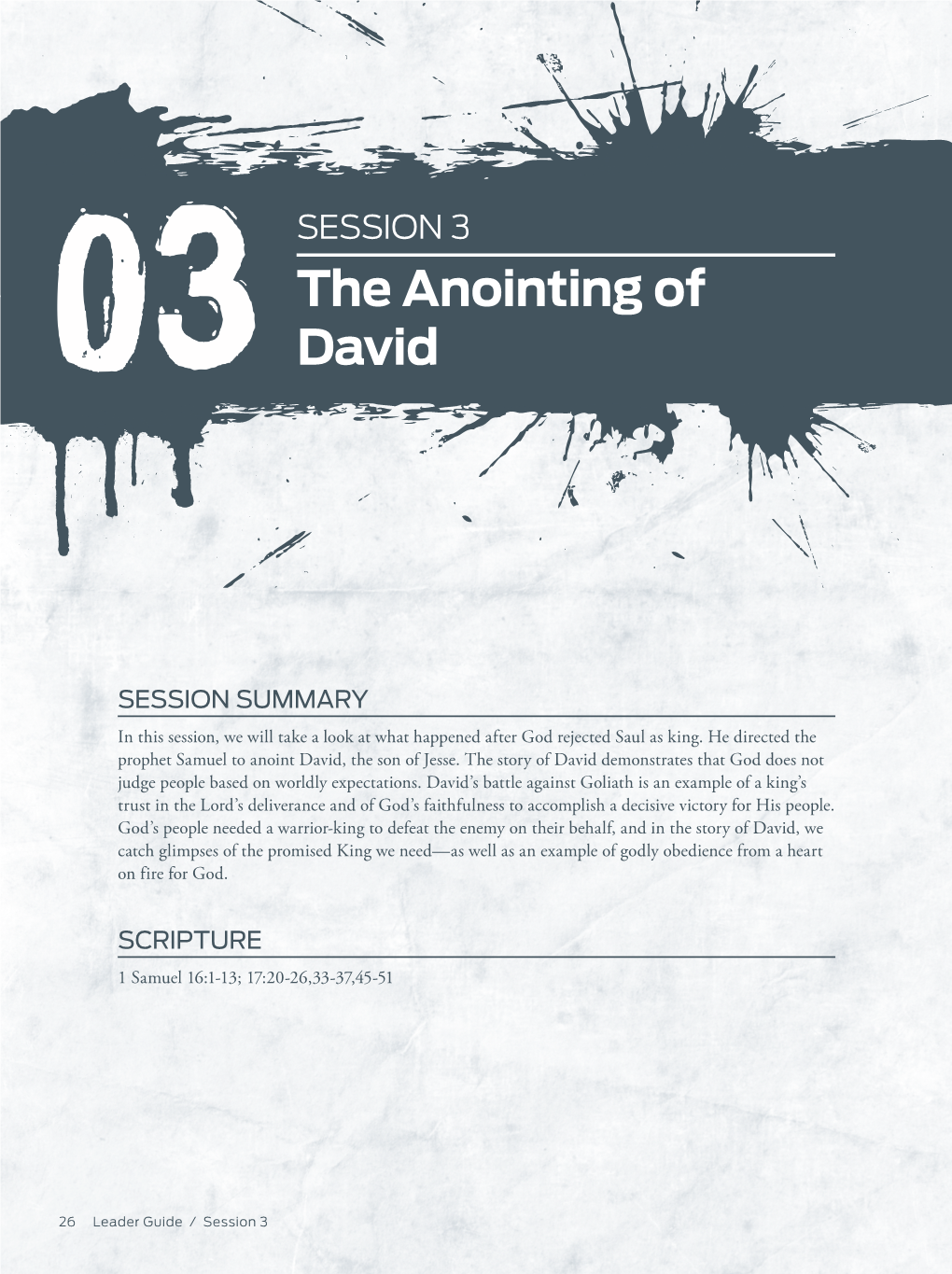 The Anointing of David