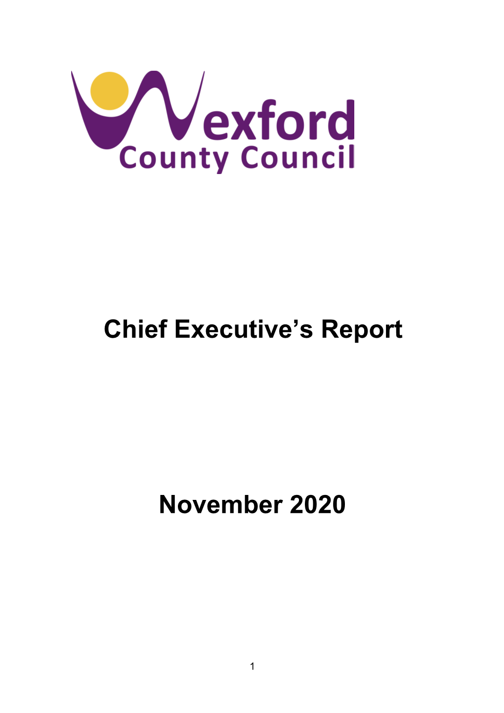 Chief Executive's Report