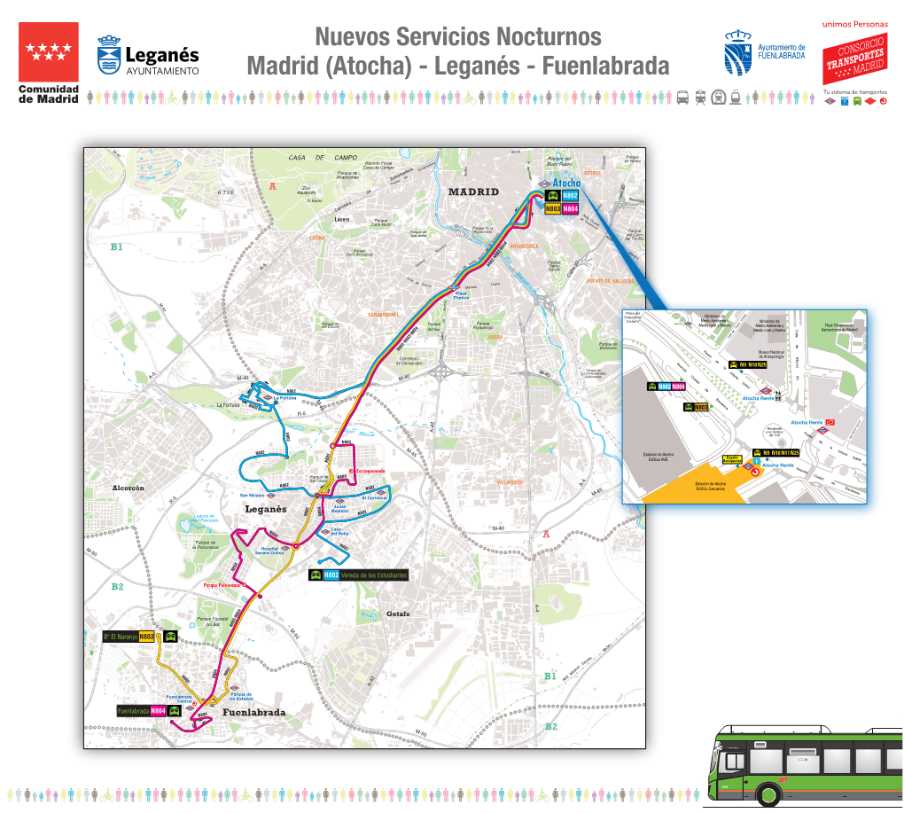 Nuevos Servicios Nocturnos Madrid (Atocha) - Leganés - Fuenlabrada