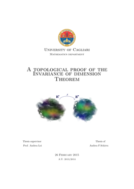 A Topological Proof of the Invariance of Dimension Theorem