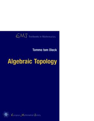 Algebraic Topology Dieck Titelei 1.8.2008 13:23 Uhr Seite 4