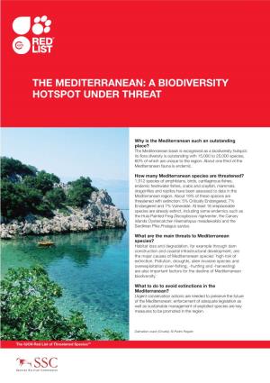 The Mediterranean a Biodiversity Hotspot Under Threat Factsheet