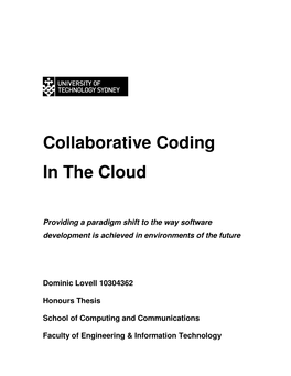Collaborative Coding in the Cloud