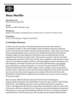 Mary Murillo