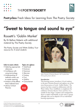 Download the Christina Rossetti a Level Resource