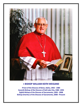 Vol 1, No 12 Bishop William Keith Weigand