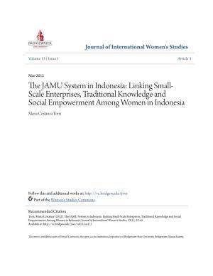 The JAMU System in Indonesia: Linking Small-Scale Enterprises, Traditional Knowledge and Social Empowerment Among Women in Indonesia