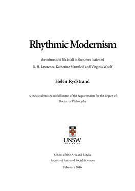 Rhythmic Modernism