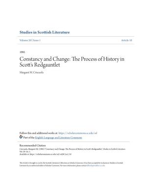 The Process of History in Scott's Redgauntlet