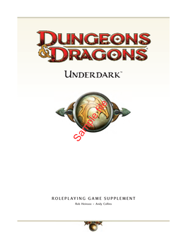 Underdark™ Sample File