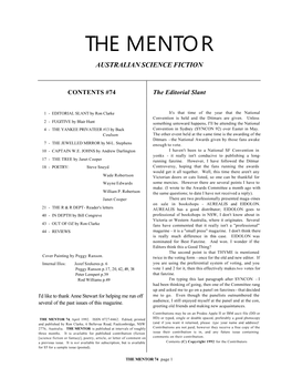 THE MENTOR 74, April 1992