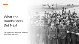 What the Dambusters Did Next