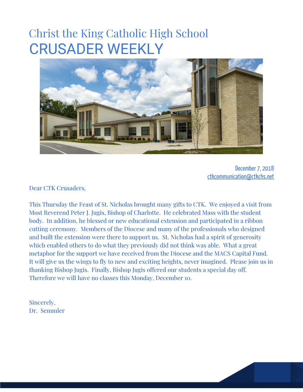 Crusader Weekly