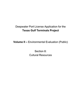 Environmental Evaluation (Public)