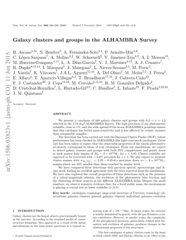 Galaxy Clusters and Groups in the ALHAMBRA Survey 3