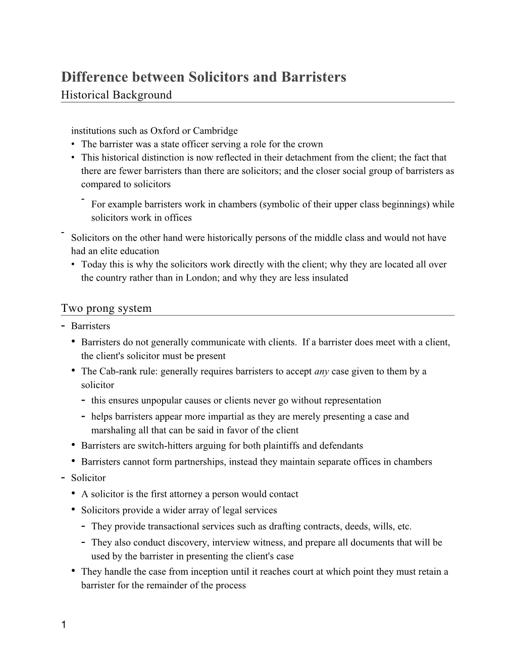 Difference Between Solicitors and Barristers