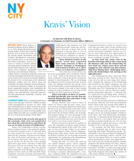Kravis' Vision