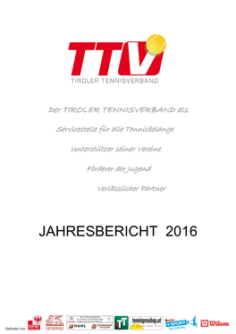 TTV Jahresbericht 2016