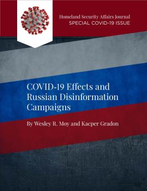 COVID-19 Effects and Russian Disinformation Campaigns