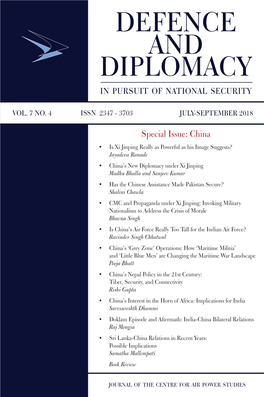 Defence and Diplomacy Journal Vol