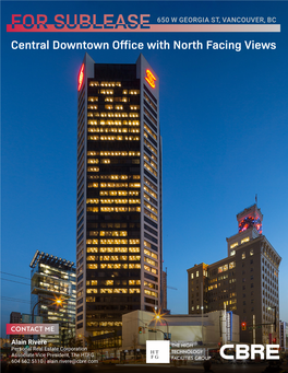 Central Downtown Office with North Facing Views