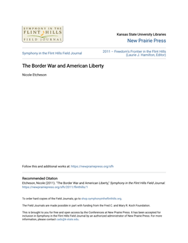 The Border War and American Liberty