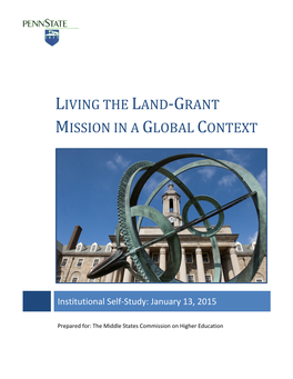 Living the Land-Grant Mission in a Global Context