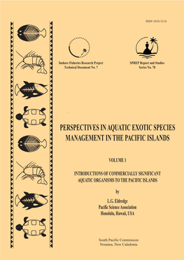 Perspectives in Aquatic Exotic Species Management in the Pacific Islands