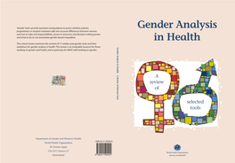 Gender Analysis in Health