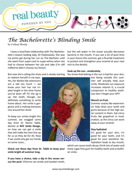 The Bachelorette's Blinding Smile