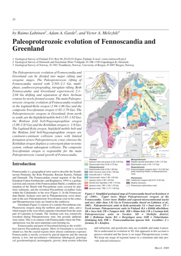 Paleoproterozoic Evolution of Fennoscandia and Greenland