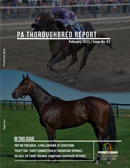 PA THOROUGHBRED REPORT February 2021 / Issue No