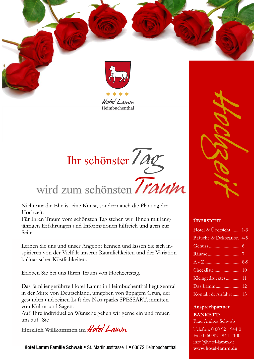 Hochzeitsmappe Hochzeit Hotel Restaurant Lamm Spessart.Pdf