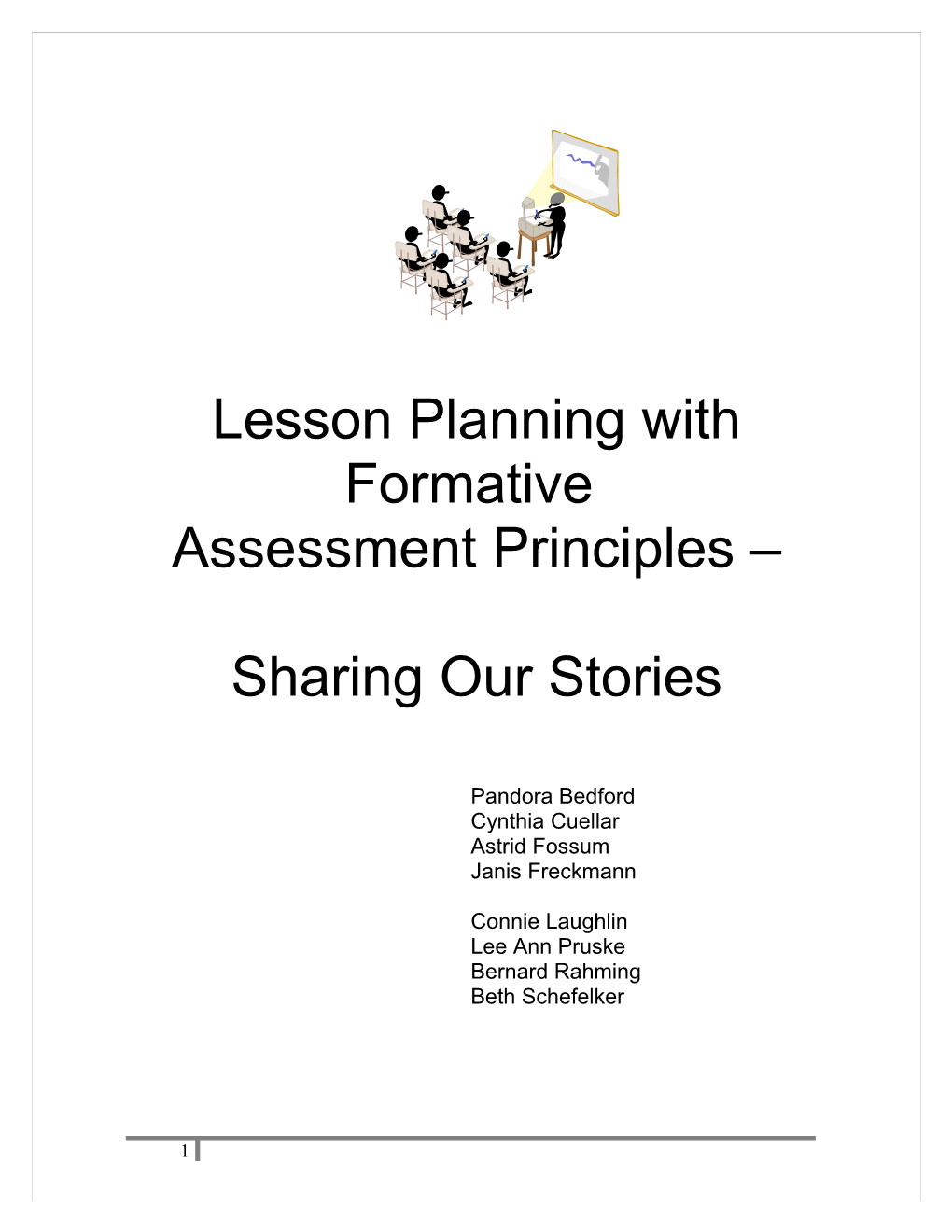 Lesson Planning with Formative Assessment Principles