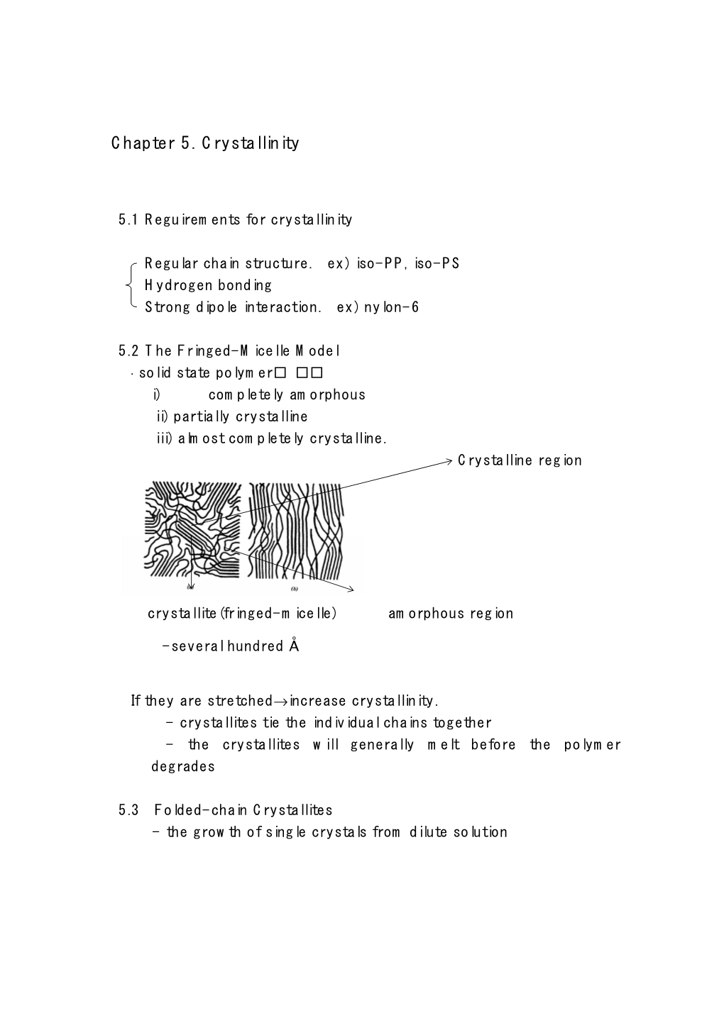 Chapter 5. Crystallinity