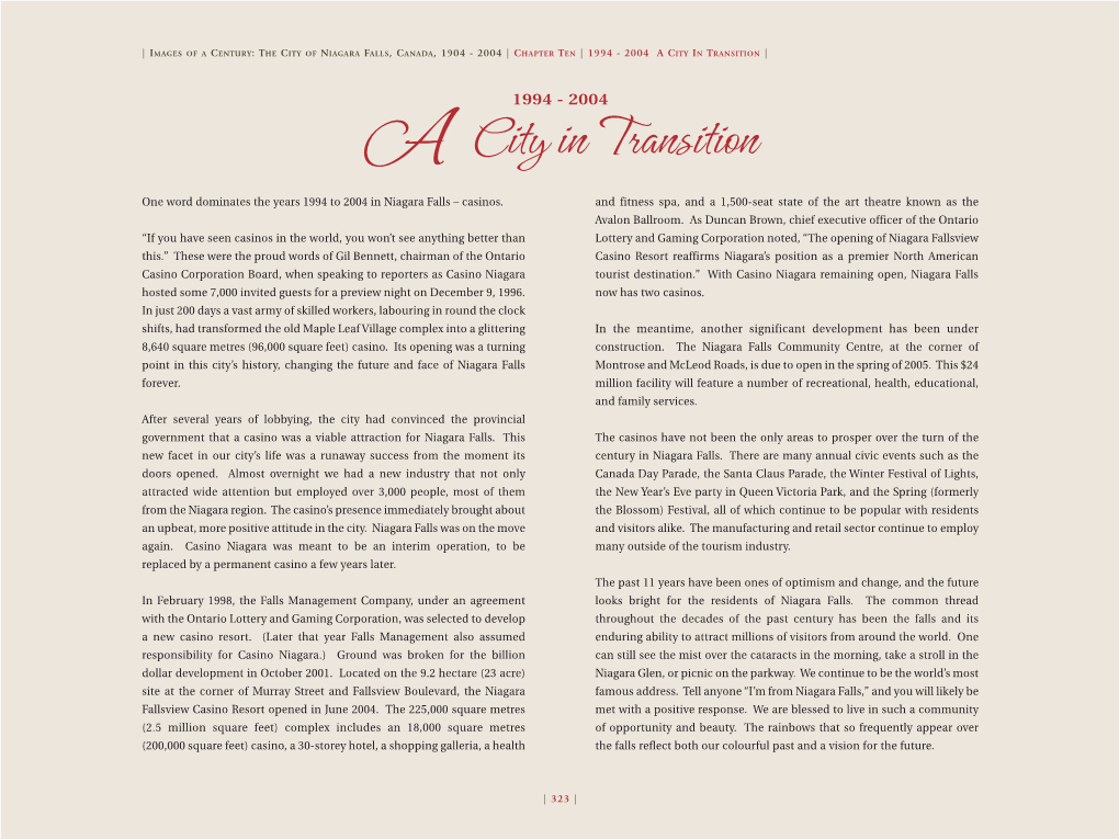 A City in Transition |