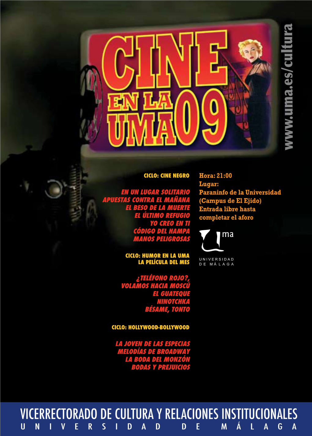 Folleto De Cine En La UMA 2009