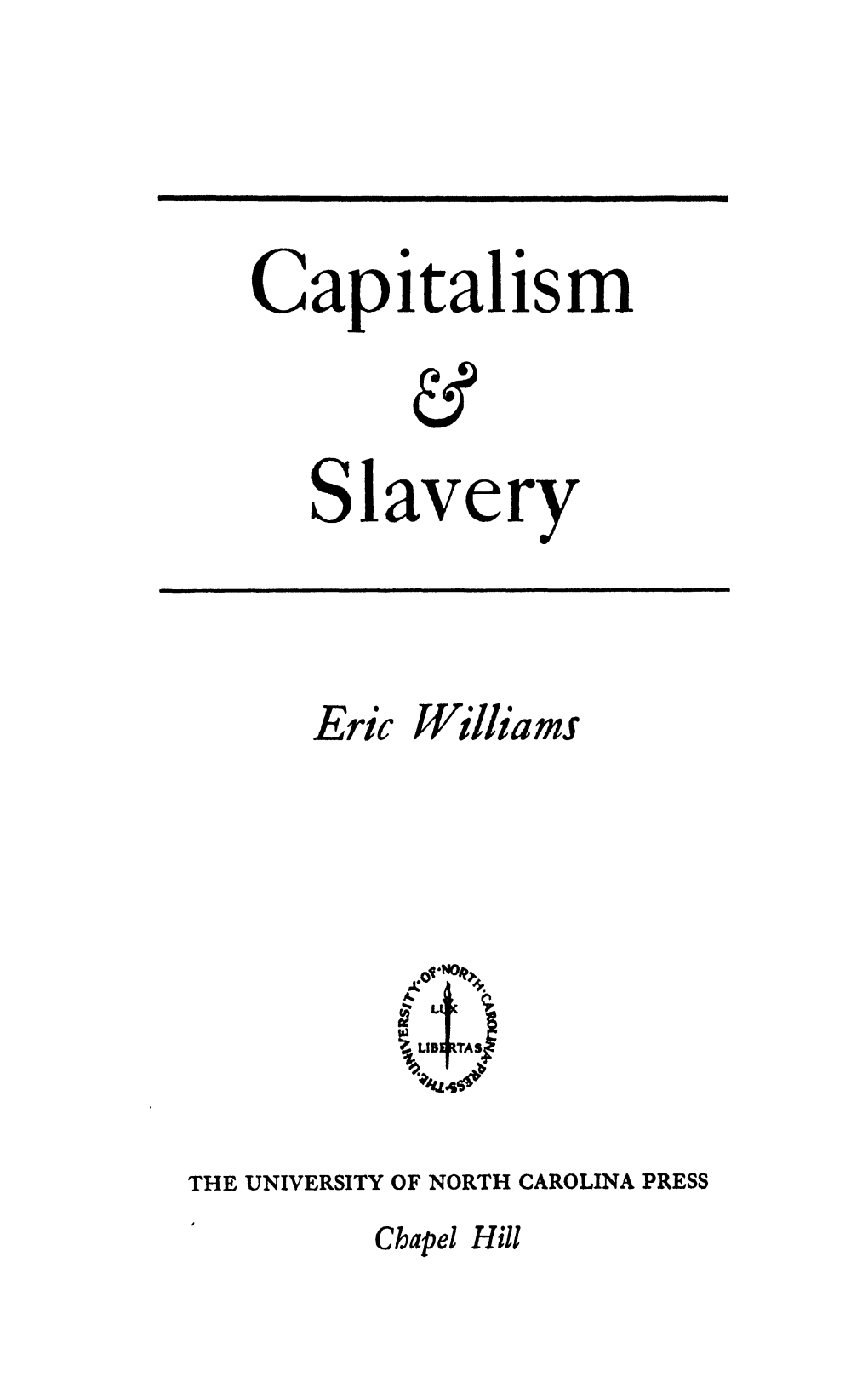 Capitalism Slavery