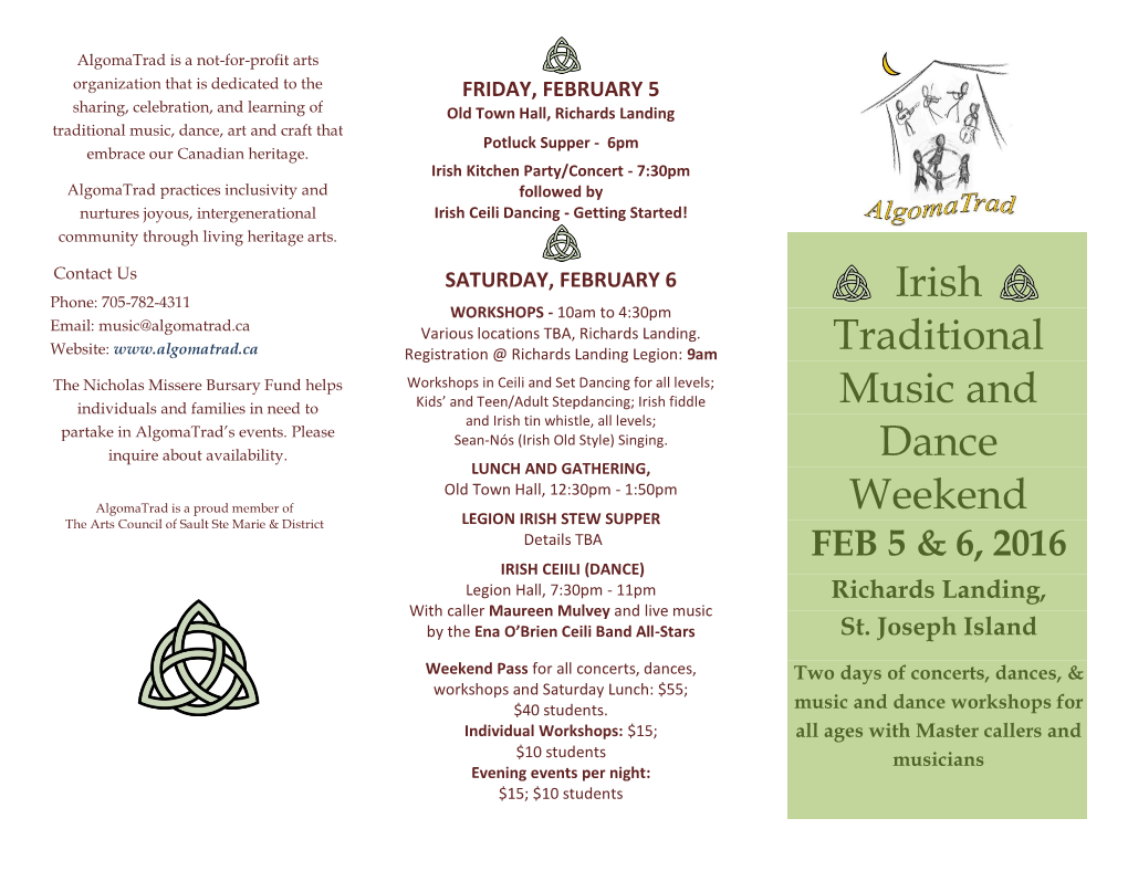 Irish Traditional Music and Dance Weekend 10Am to 12:30Pm Maureen Mulvey - Originally from Co