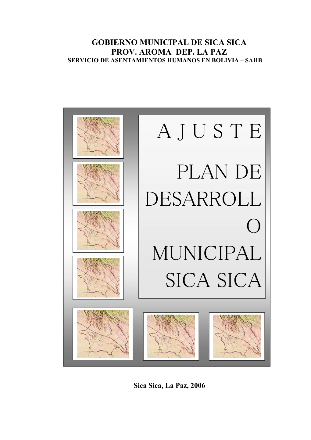 A J U S T E Plan De Desarroll O Municipal Sica Sica