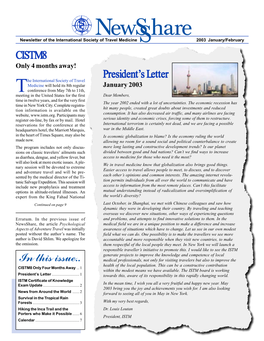 CISTM8 President's Letter