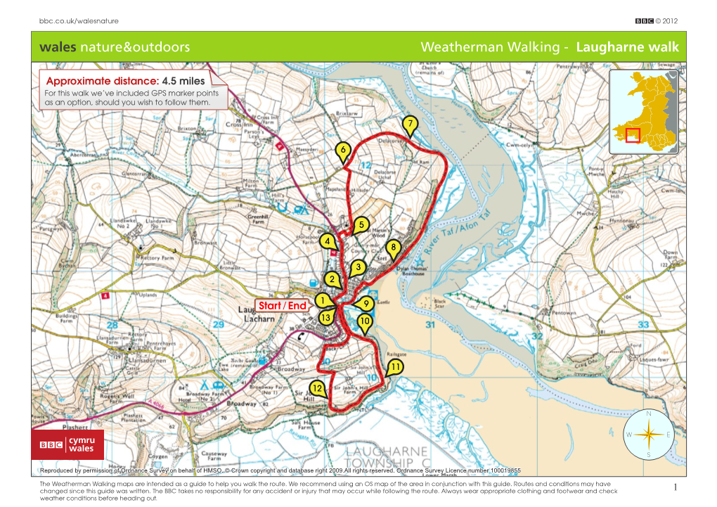 Weatherman Walking - Laugharne Walk