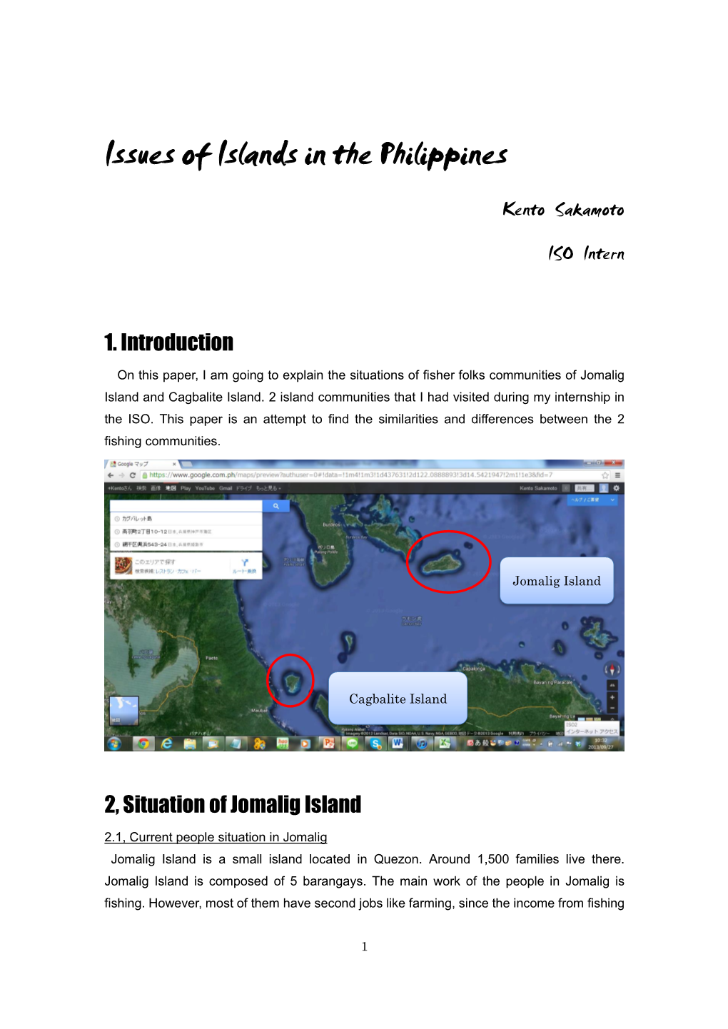 Issues of Islands in the Philippines