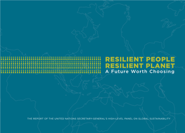 Resilient People, Resilient Planet: a Future Worth Choosing