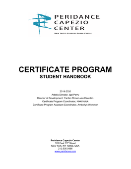 Student Handbook 2019 CP