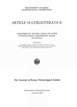 Article 54 (Coelenterata 4)